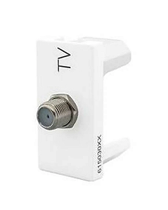 Tomada Antena Tipo F 1M Branca Pial Plus+