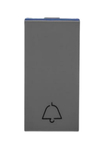 Pulsador Campainha 2A 250V Cinza Pial Plus+