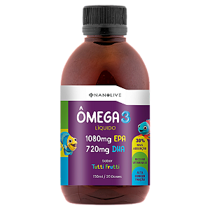 Ômega 3 Infantil (EPA 1080 / DHA 720) Sabor Tutti-Frutti - 150 ml