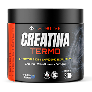 CREATINA TERMO - CREATINA 4,5- BETA-ALANINA 475MG – CAPSIATE 25MG - 300 G