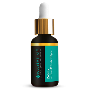 Zeólita no Ouro Coloidal 100 ppm (Gotas) 100 ml