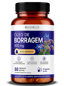 Óleo de Borragem Nanolive – 60 Cápsulas