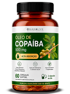 Óleo de Copaíba Nanolive – 60 Cápsulas