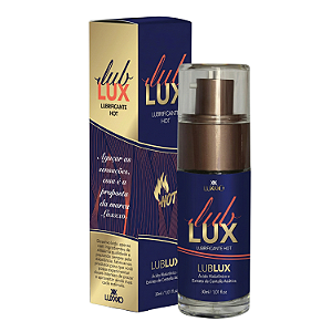 LUB LUX Hot - Lubrificante Neutro com ácido Hialurônico e Mais Aditivos - LUXXXO - 30g