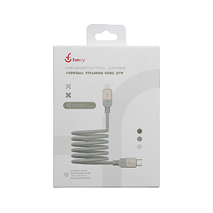Cabo Magnético Suprema Titanium Curl Tipo C p/ Lightning 1m - CXT27