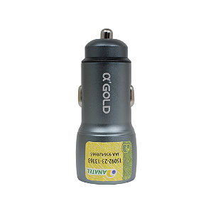 Kit Carregador Veicular + Cabo USB p/ Lightning c/ 2 Entradas - CJ13-2