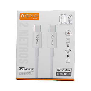Cabo A'Gold Pro USB-C p/ USB-C 2m - CB105
