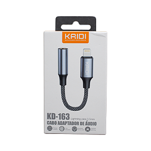 Cabo Adaptador de Áudio 3.5mm p/ Lightning (KD163)