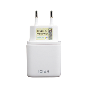 Carregador AC Adaptável c/ Cabo Tipo C p/ Lightning (KD669CL)