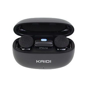 Microfone de Lapela c/ Mudança IA de Voz p/ Lightning (KMF3A)