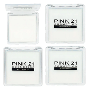 Pó Compacto Pink 21 Cosmetics