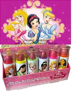Batom Disney Princesas Colorido