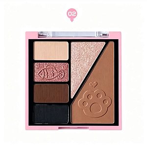 Paleta de Sombra Hello Mini com Contorno e Iluminador