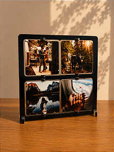 Painel Porta-Fotos Giratório