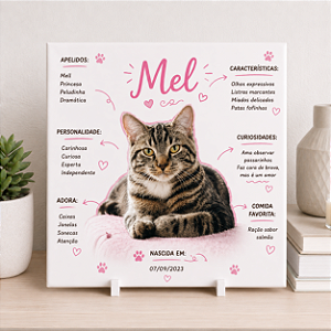 Azulejo Personalizado Cat