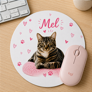 Mouse Pad Redondo Cat