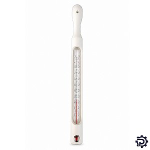 Termômetro Laticínios -10 a 110°C Vidro c/ Proteção Plástica
