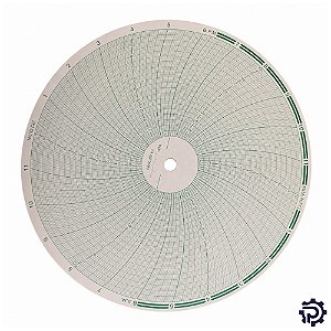 Carta Gráfica Circular 0 a 100°C c/ 100 Folhas p/ Pasteurização