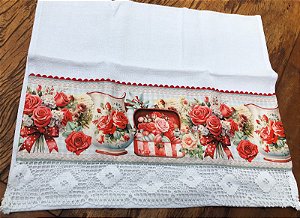 Panos de Prato Rosas Vermelhas