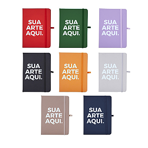 CADERNETA MOLESKIN COM PAUTA