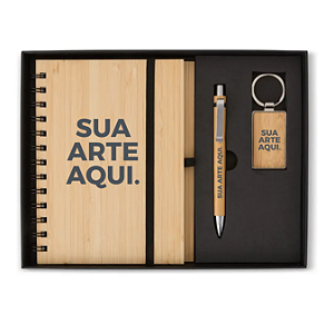 KIT EXECUTIVO ECO BAMBU 3 PEÇAS
