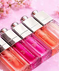 Kit 10 Gloss Mini Dior com Tampa Prata