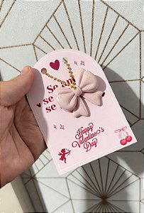 20 Chaveiros Laço com Cartão Personalizado