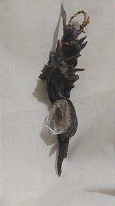 Pingente de Cristal e Madeira