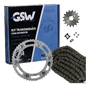 KIT DE TRANSMISSÃO BROS 160 / XRE 190 C/ RETENTOR GSW