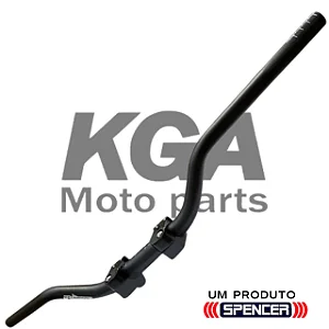 GUIDÃO NAKED PRETO 28MM COM SUPORTE KGA