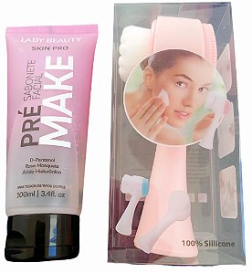 Kit Esponja de silicone e sabonete facial