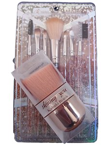 Kit de Pincéis de Maquiagem com 8 peças