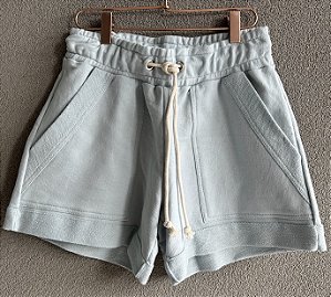 Short Moletom bolso faca