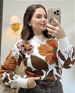 Suéter Jheni Cashmere Floral