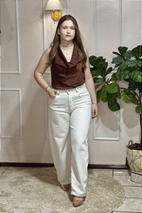 Calça Balloon Soft - Jeans 100% algodão