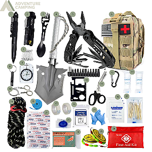 Kit Sobrevivência Tactical 26 Itens