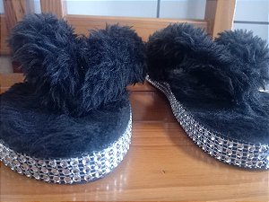Pantufa com Strass