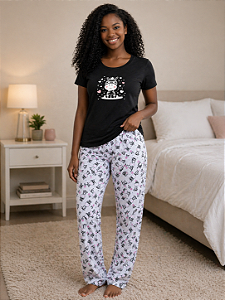 Pijama Feminino Flanelado - Zebra