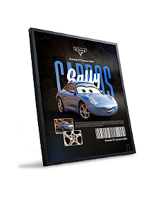 Quadro Decorativo Carro Sally C/ Moldura E Vidro