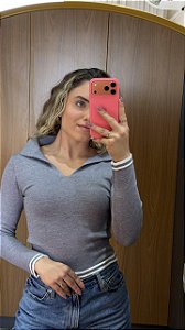 Blusa de frio gola polo