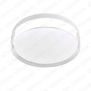 PLAFON Φ48×7CM 45+45W 4500LM 3000K 4500K 6500K BIVOLT METAL BRANCO+ACRILICO