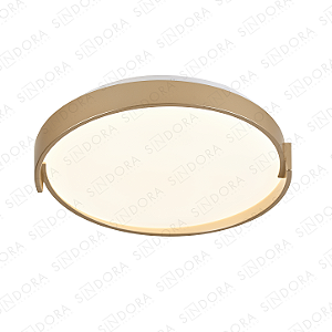 PLAFON Φ39×7CM 28+28W 2800LM 3000K 4500K 6500K BIVOLT METAL DOURADO+ACRILICO