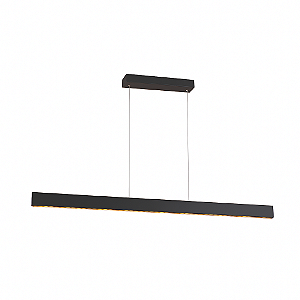 Pendente LED Preto em Metal e Acrílico 121cm 29W 3000K Bivolt (DCD01838)