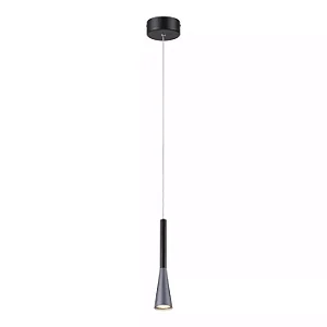 Pendente LED Cinza 10X10X15cm 6W 3000K (DCD01814D)