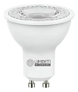 Lampada Led Dicroica Mr16 Luminatti Gu10 6,5w Bivolt 3000k