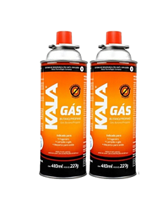 KIT 2 CARTUCHOS DE GÁS PORTÁTEIS - KALA