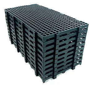 KIT PALETES DE PLASTICO PRETO - 10 UNIDADES