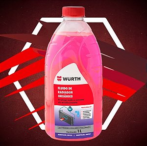 Fluido Radiador Orgânico Rosa 1L Würth