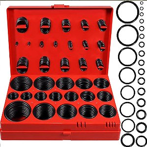 Anel De Vedação Oring Jogo Estojo Borracha Kit 419 Peças Nbr 70 Shore