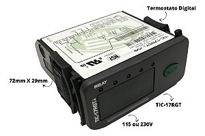 TERMOSTATO DIGITAL FULL GAUGE TIC-17RGTI/09 110/220VAC
